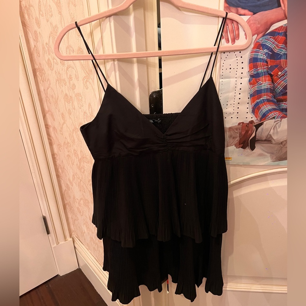 ZARA - MINI SUMMER DRESS - BLACK
